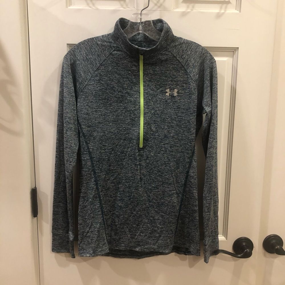 Under Armour green quarter zip pullover.